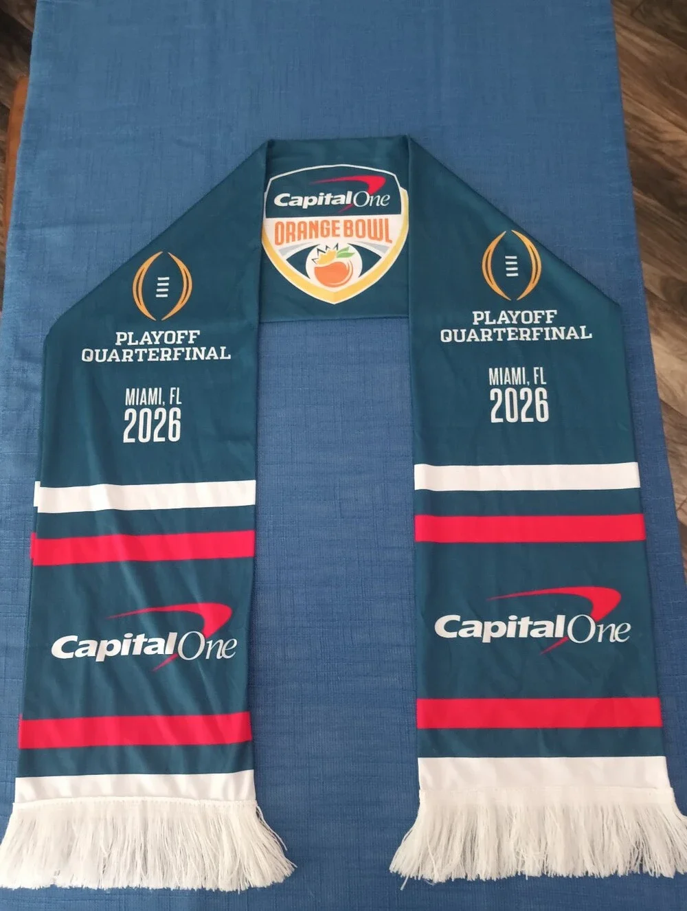 2026 Capital One Orange Bowl Playoff Qtrfinal Scarf Oregon Ducks v Texas Tech